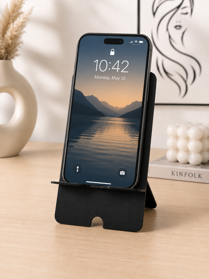 Artistic Woman Silhouette Metal Mobile Stand